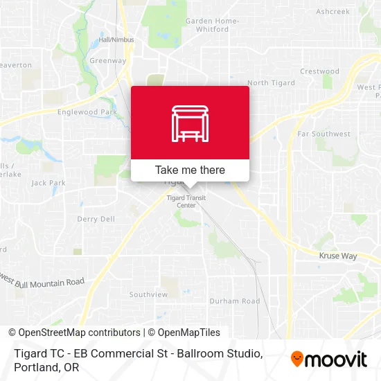 Mapa de Tigard TC - EB Commercial St - Ballroom Studio