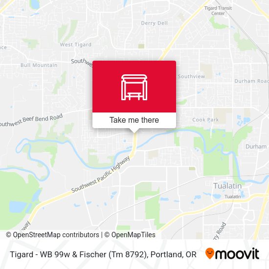 Tigard - WB 99w & Fischer (Tm 8792) map