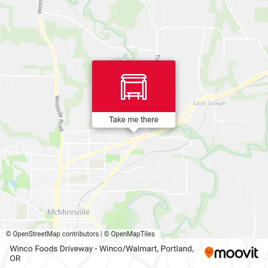 Winco Foods Driveway - Winco / Walmart map