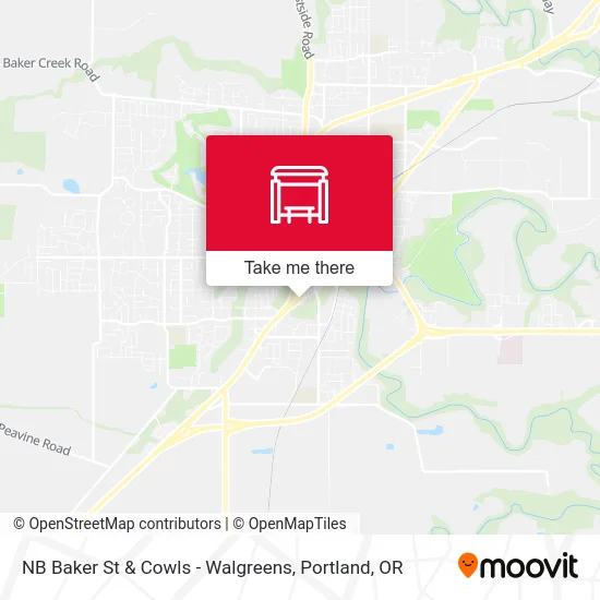 NB Baker St & Cowls - Walgreens map
