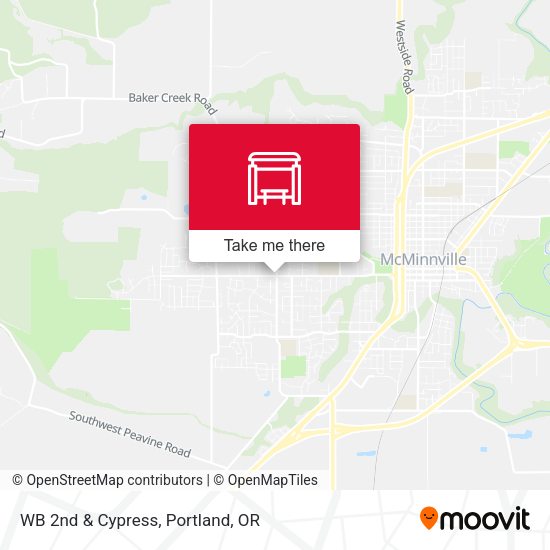 WB 2nd & Cypress map