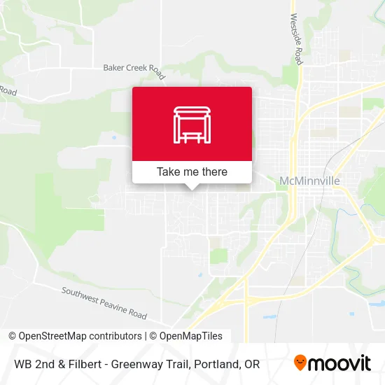 WB 2nd & Filbert - Greenway Trail map
