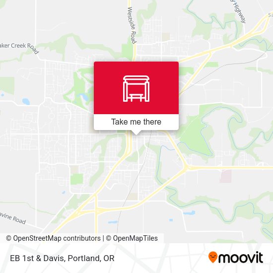 EB 1st & Davis map