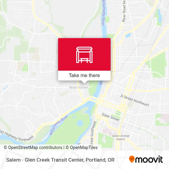 Salem - Glen Creek Transit Center map