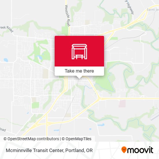 Mcminnville Transit Center map