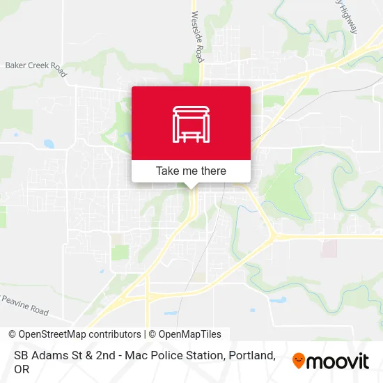 Mapa de SB Adams St & 2nd - Mac Police Station