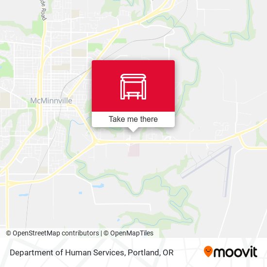 Mapa de Department of Human Services