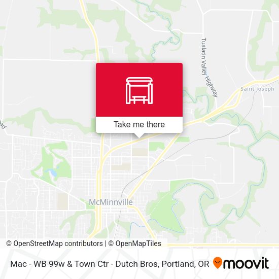 Mac - WB 99w & Town Ctr - Dutch Bros map