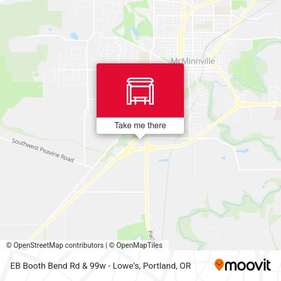 EB Booth Bend Rd & 99w - Lowe's map