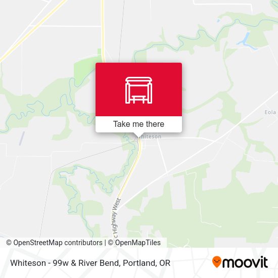 Whiteson - 99w & River Bend map