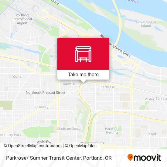 Mapa de Parkrose/ Sumner Transit Center