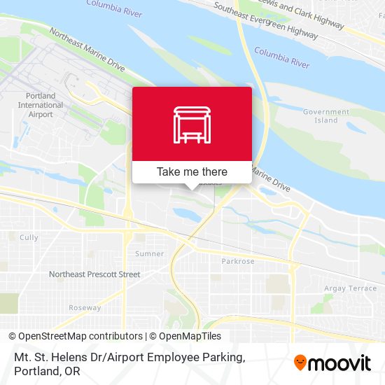 Mt. St. Helens Dr / Airport Employee Parking map