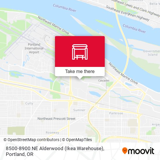 8500-8900 NE Alderwood (Ikea Warehouse) map