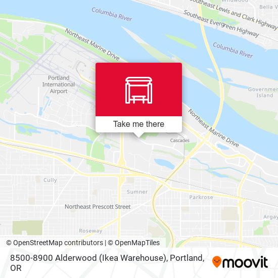 8500-8900 Alderwood (Ikea Warehouse) map