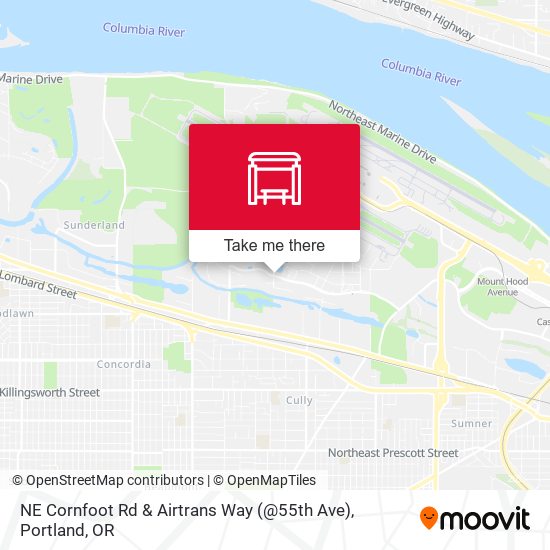 NE Cornfoot Rd & Airtrans Way (@55th Ave) map