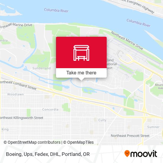 Boeing, Ups, Fedex, DHL map