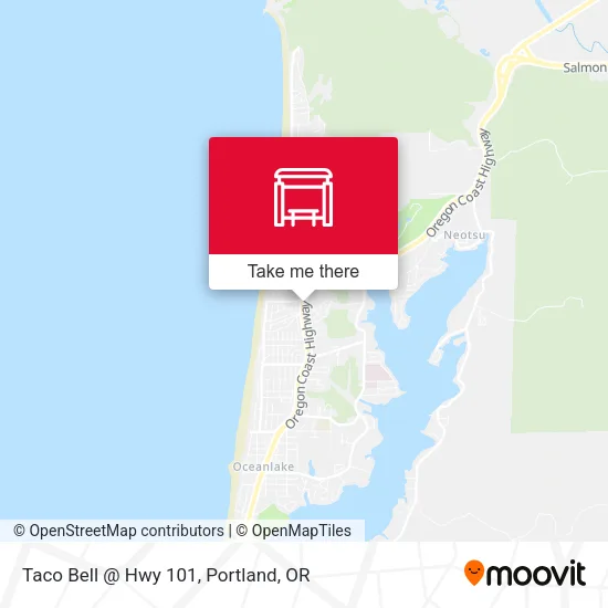 Taco Bell @ Hwy 101 map