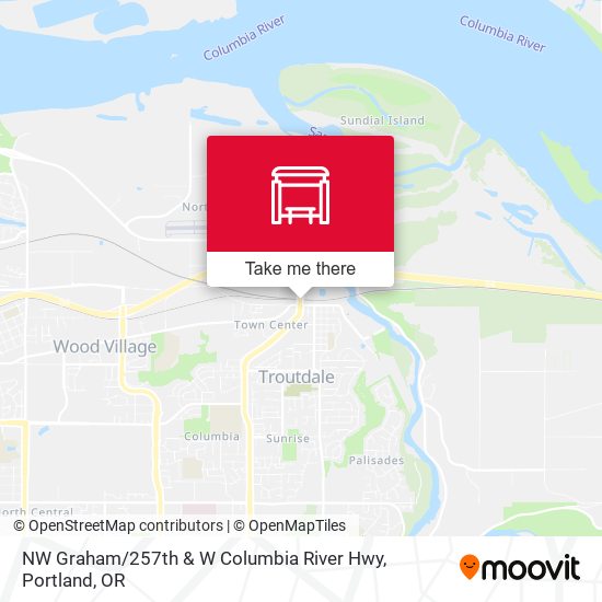 Mapa de NW Graham / 257th & W Columbia River Hwy
