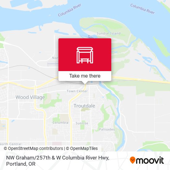 Mapa de NW Graham / 257th & W Columbia River Hwy
