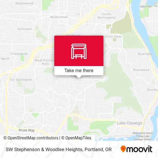 SW Stephenson & Woodlee Heights map