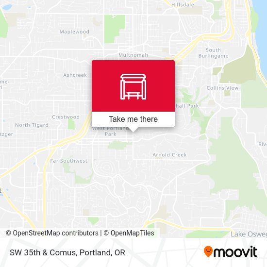 Mapa de SW 35th & Comus