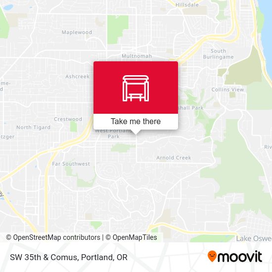 Mapa de SW 35th & Comus
