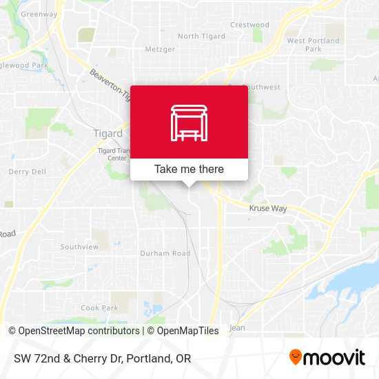 SW 72nd & Cherry Dr map