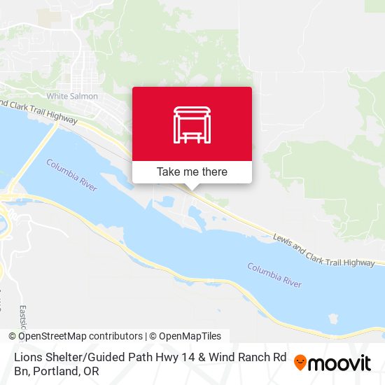Lions Shelter / Guided Path Hwy 14 & Wind Ranch Rd Bn map