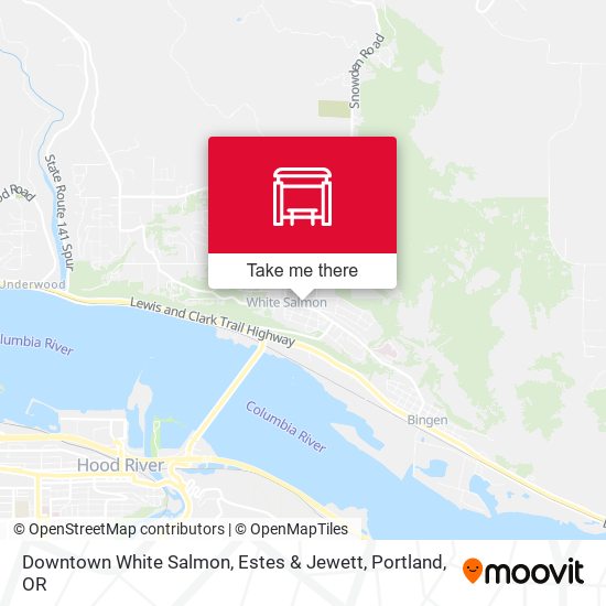 Downtown White Salmon, Estes & Jewett map