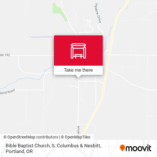 Bible Baptist Church, S. Columbus & Nesbitt map