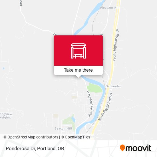 Ponderosa Dr map