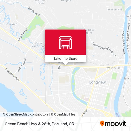 Ocean Beach Hwy & 28th map