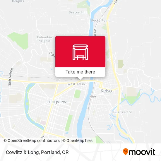 Cowlitz  & Long map