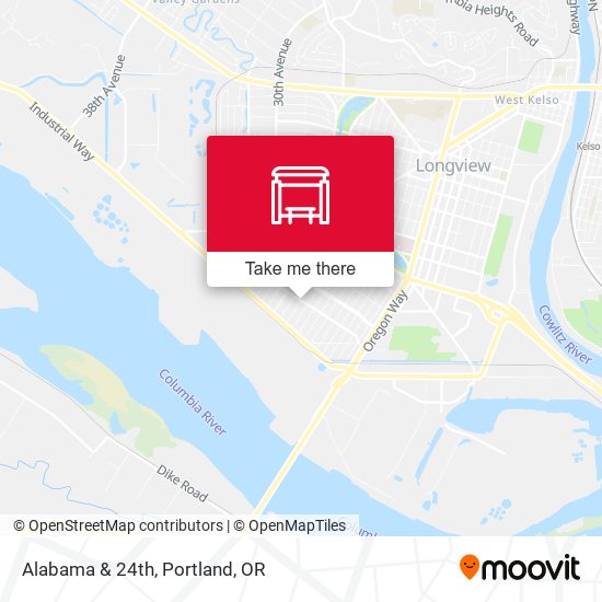 Mapa de Alabama & 24th