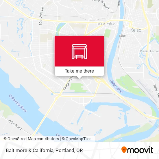 Baltimore & California map