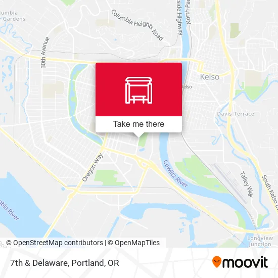 7th  & Delaware map