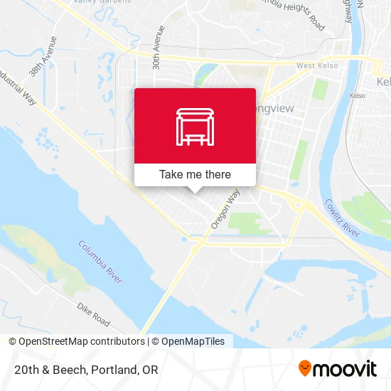 20th & Beech map
