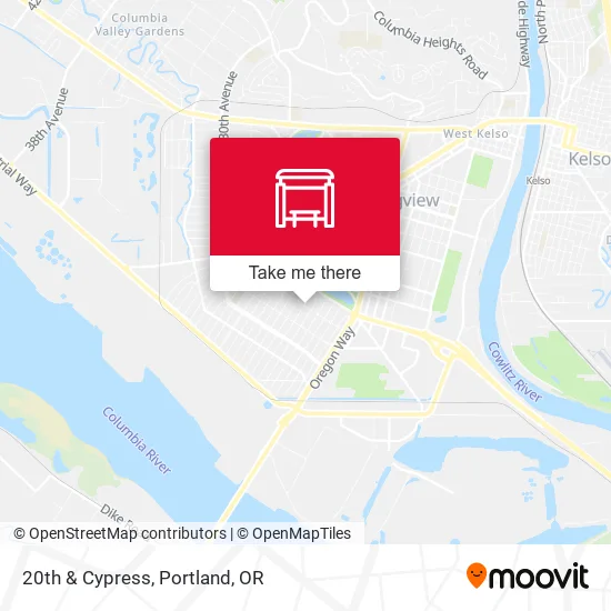 20th & Cypress map