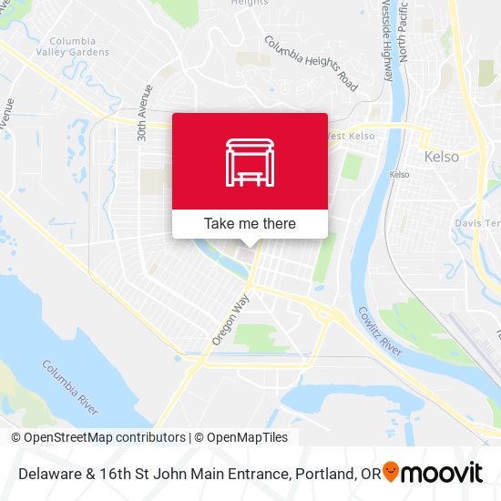 Mapa de Delaware & 16th St John Main Entrance