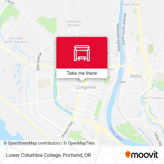 Lower Columbia College map