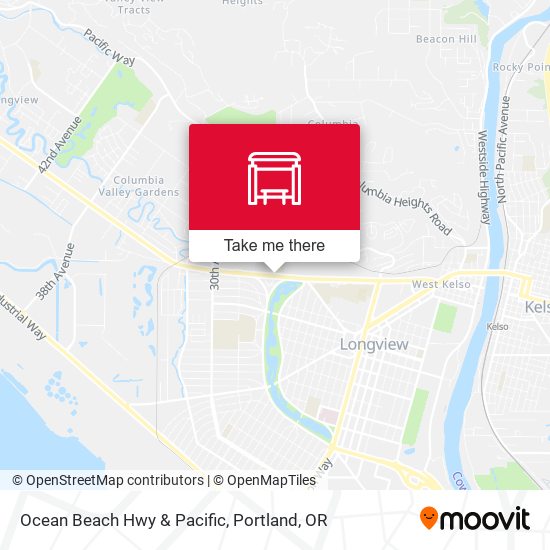 Ocean Beach Hwy & Pacific map