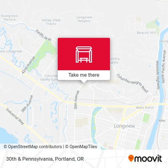 30th & Pennsylvania map