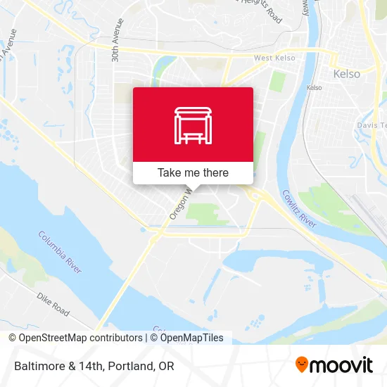 Baltimore & 14th map