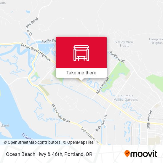 Ocean Beach Hwy & 46th map