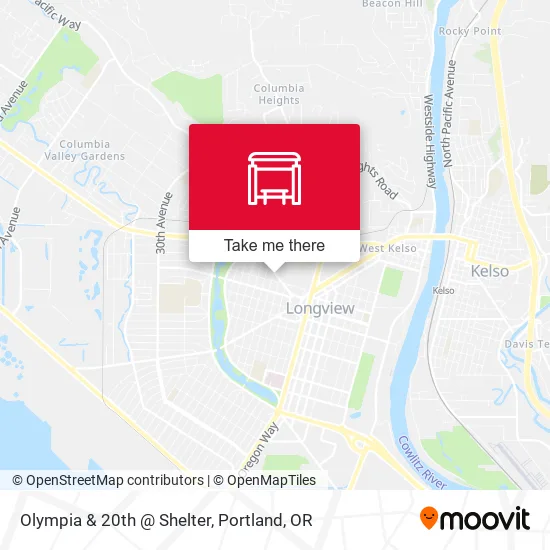 Olympia & 20th @ Shelter map