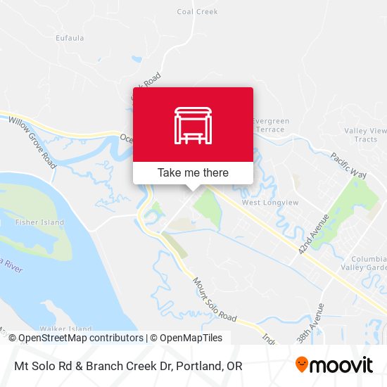 Mt Solo Rd & Branch Creek Dr map