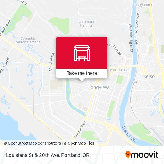 Mapa de Louisiana St & 20th Ave