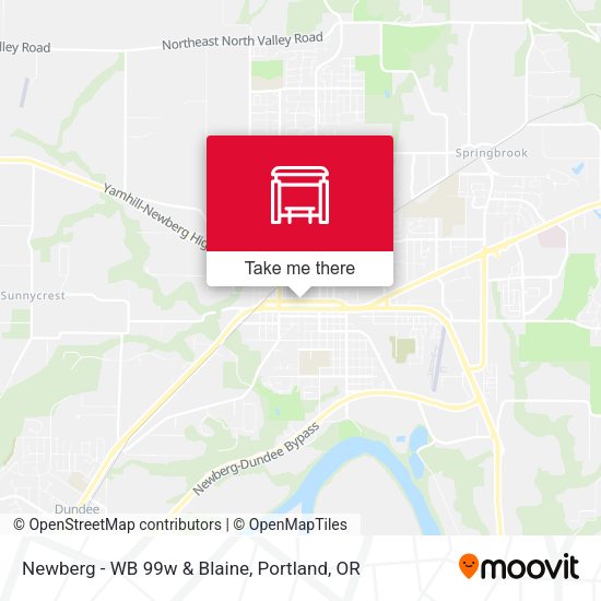Mapa de Newberg - WB 99w & Blaine