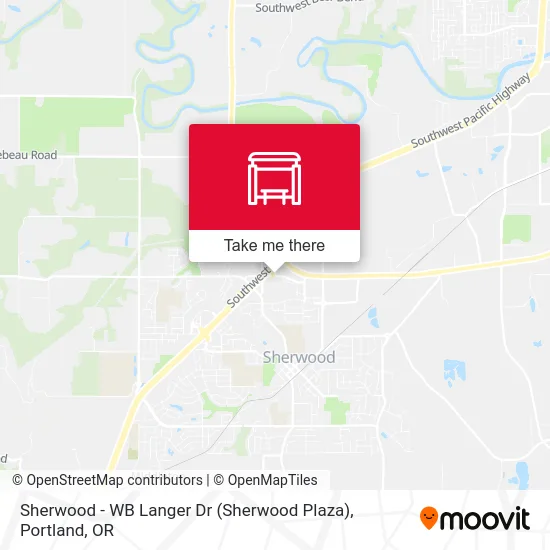 Sherwood - WB Langer Dr (Sherwood Plaza) map