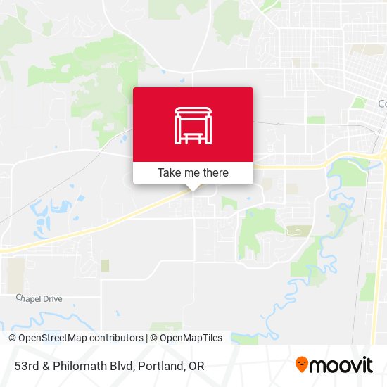 53rd & Philomath Blvd map